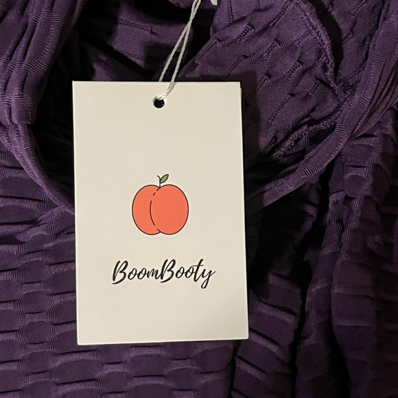NWT-Boom Booty leggings size small in purple - Picture 3 of 8